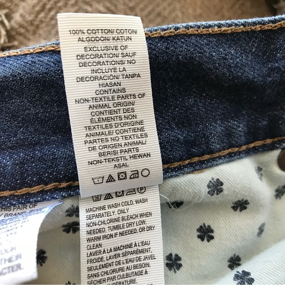 Lucky Brand 110 Skinny Mens Jeans Size 33 x 32 Dark Wash Blue Denim Zip Fly - Picture 7 of 8